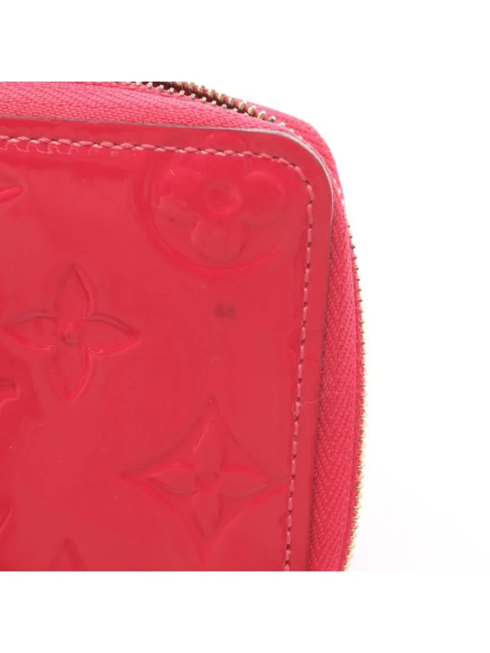 Louis Vuitton Coin Purse Zippy Monogram Vernis Rose Pop Leather